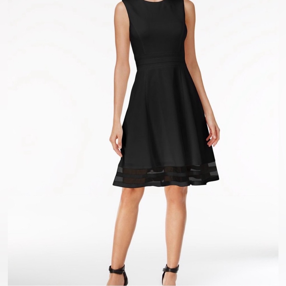 Calvin Klein Black Midi Dress